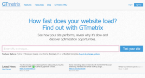 Site GTmetrix